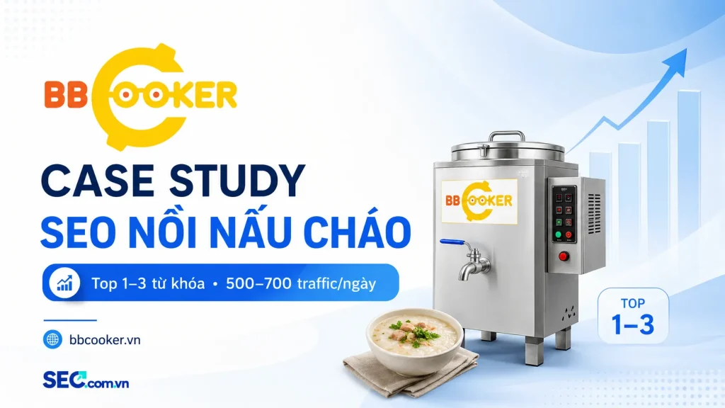 Case Study SEO BBCooker.vn – Đưa nhóm từ khóa nồi nấu cháo lên Top 1–3